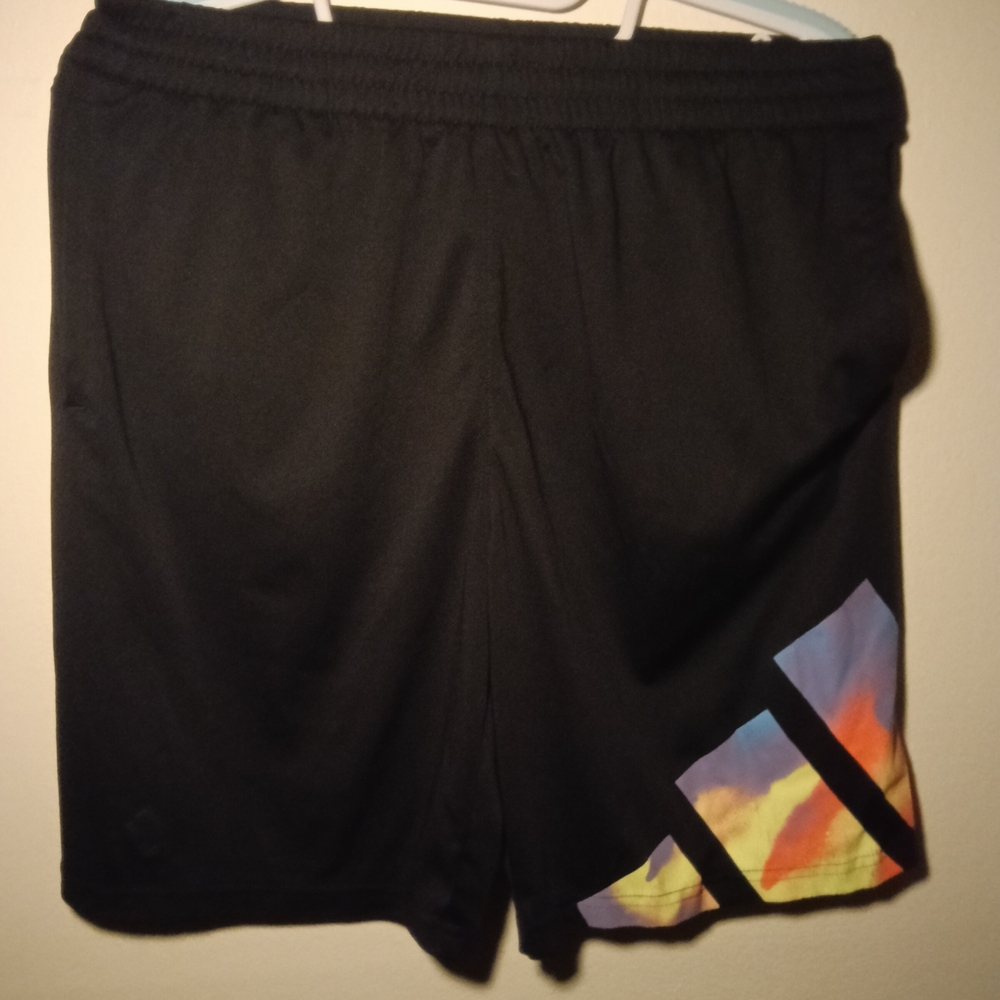 Adidas Black Elastic Waist Shorts